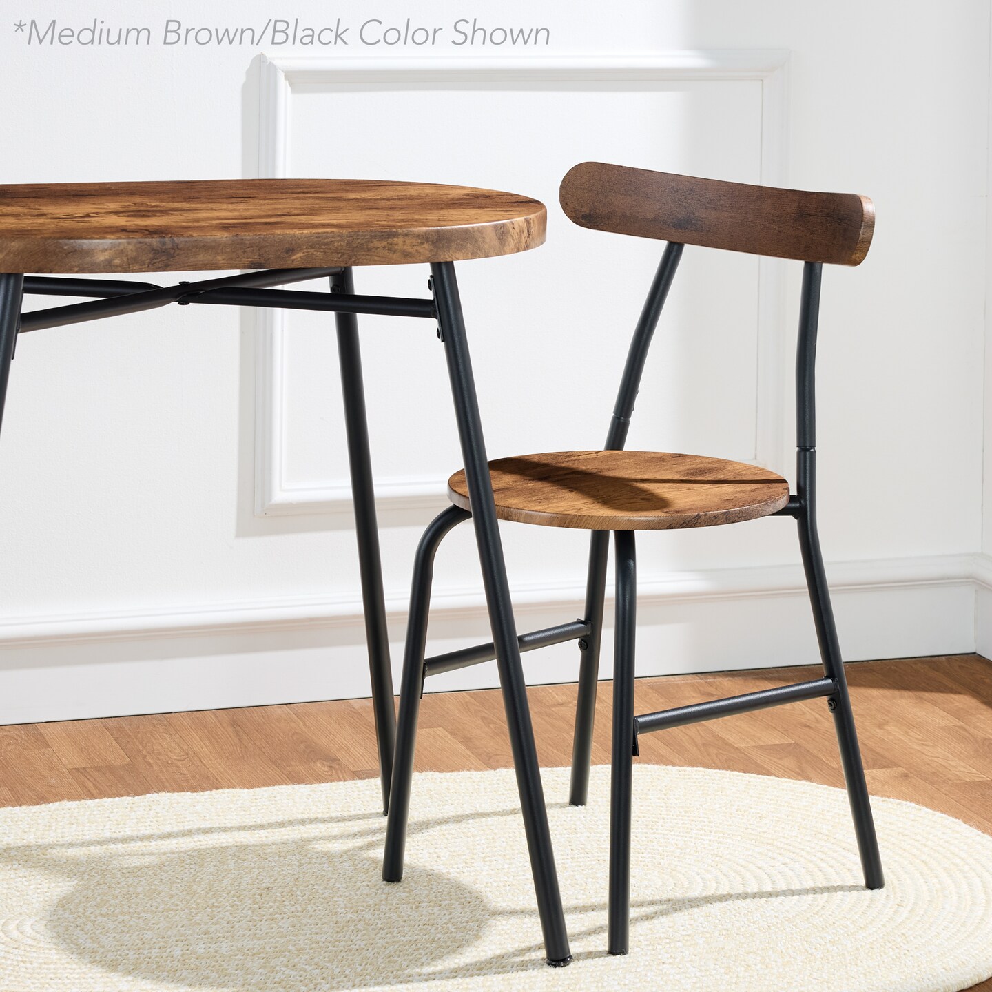 Best Choice Products 3-Piece Oval Dining Table Set, Modern Small Kitchen Dinette w/ 2 Chairs