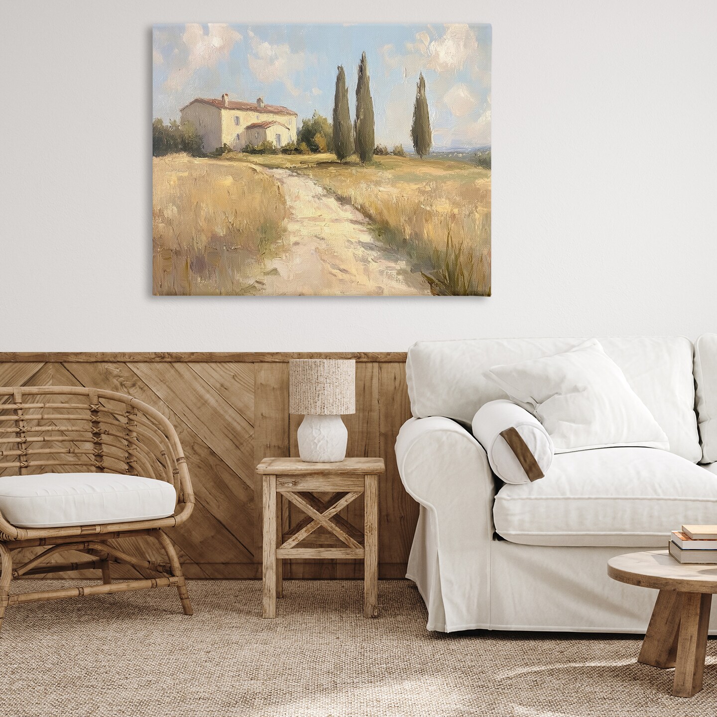 Stupell Industries Country Villa Path Canvas Design by Petal Prints Design