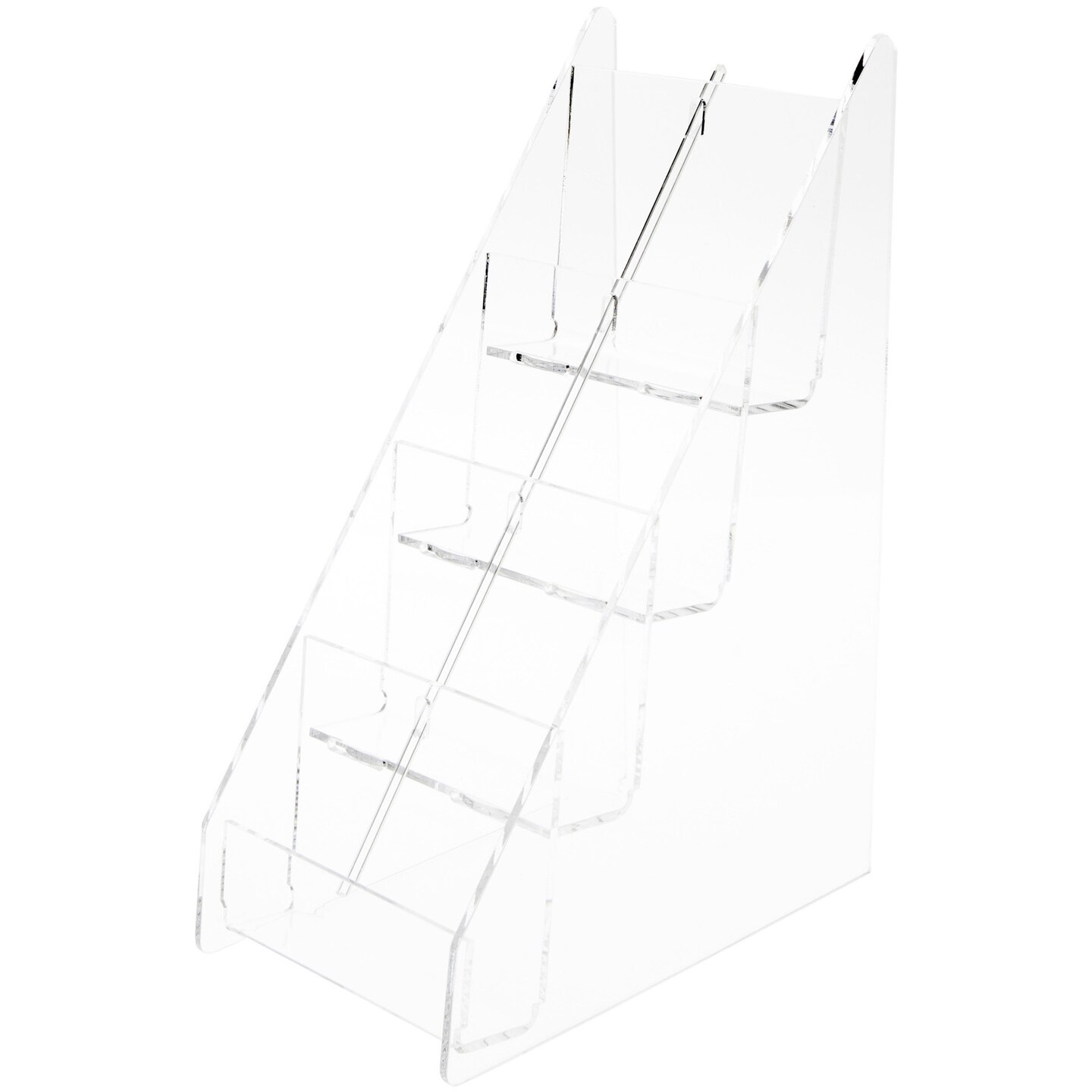 Plymor Clear Acrylic 8-Pocket Business Card Holder & Display (Vertical) 10.75" H x 4.75" W x 7.5" D