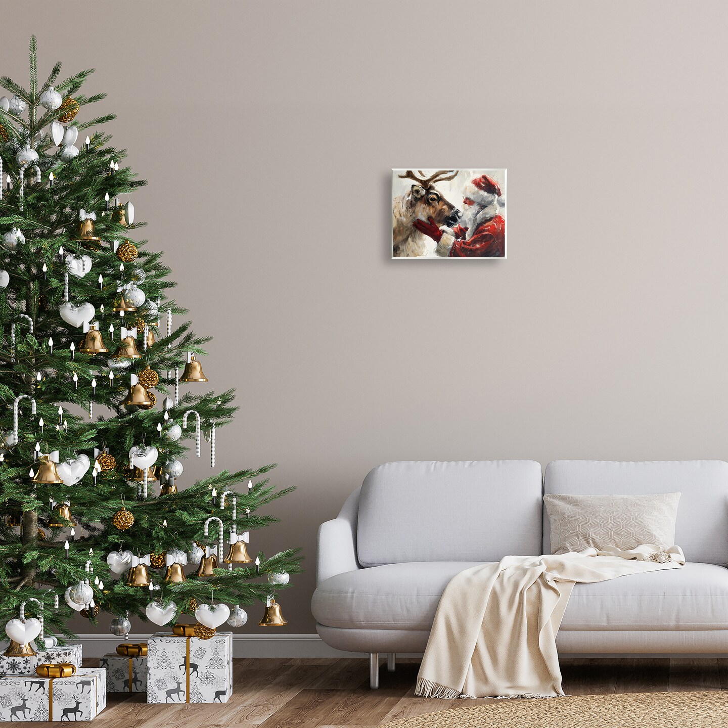 Stupell Industries Traditional Santa &#x26; Reindeer Wall Plaque Design by Arlington Prints