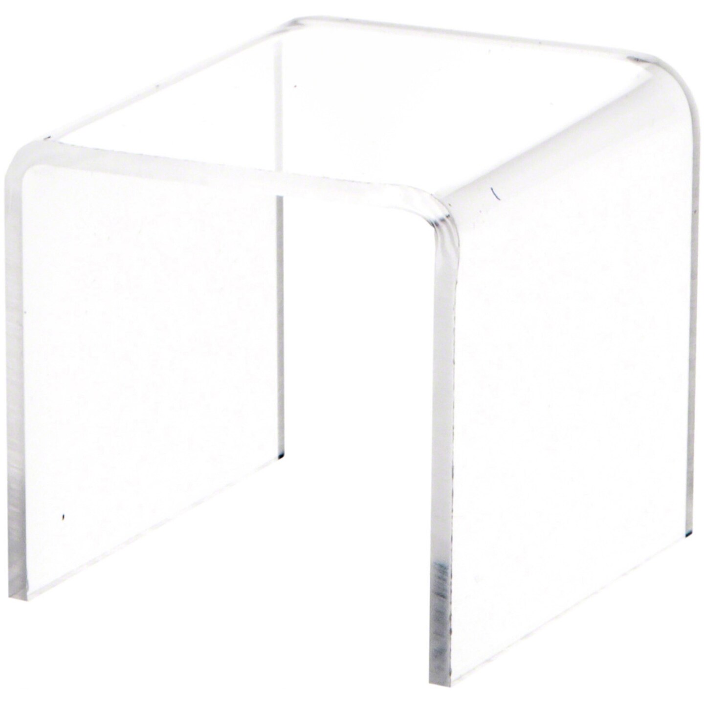 Plymor Clear Acrylic Square Display Riser, 2&#x22; H x 2&#x22; W x 2&#x22; D (3/32&#x22; thick)