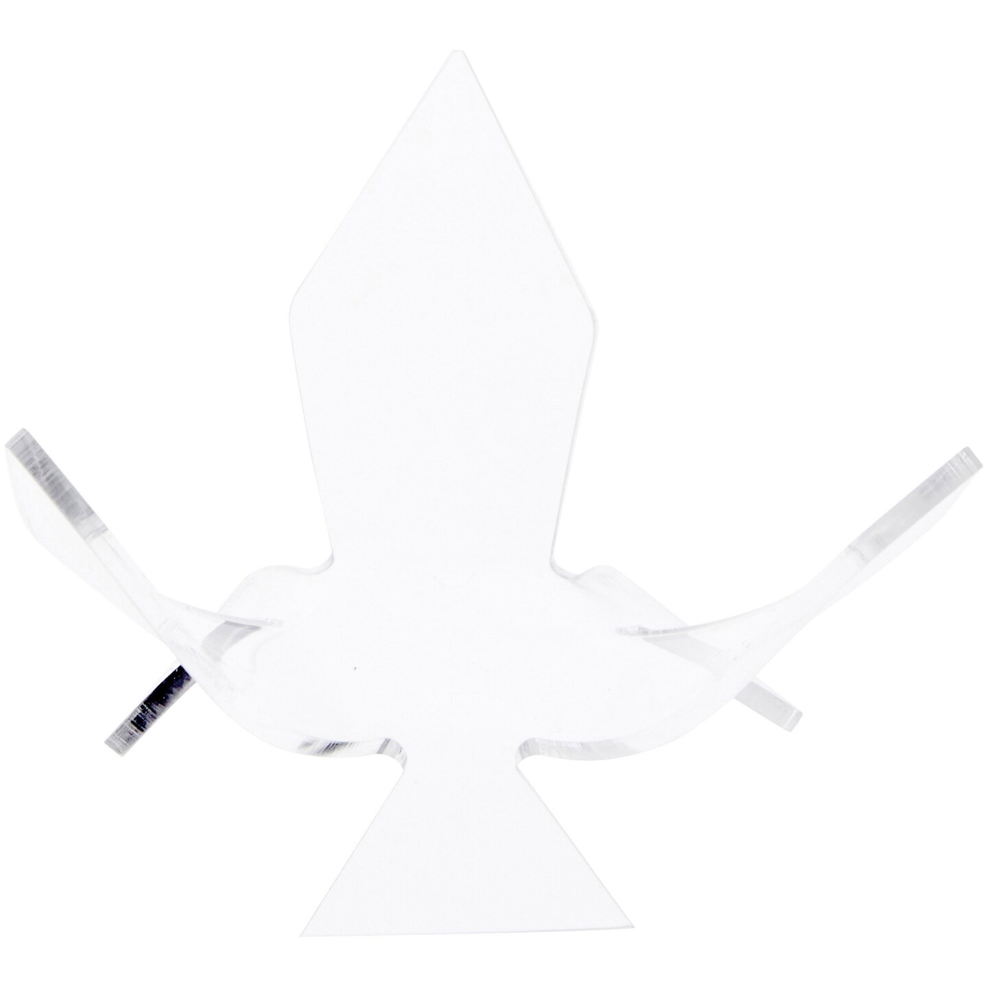 Plymor Clear Acrylic Ball or Sphere Flower Petal Display Holder Stand, 2.5&#x22; H x 4&#x22; W x 4&#x22; D