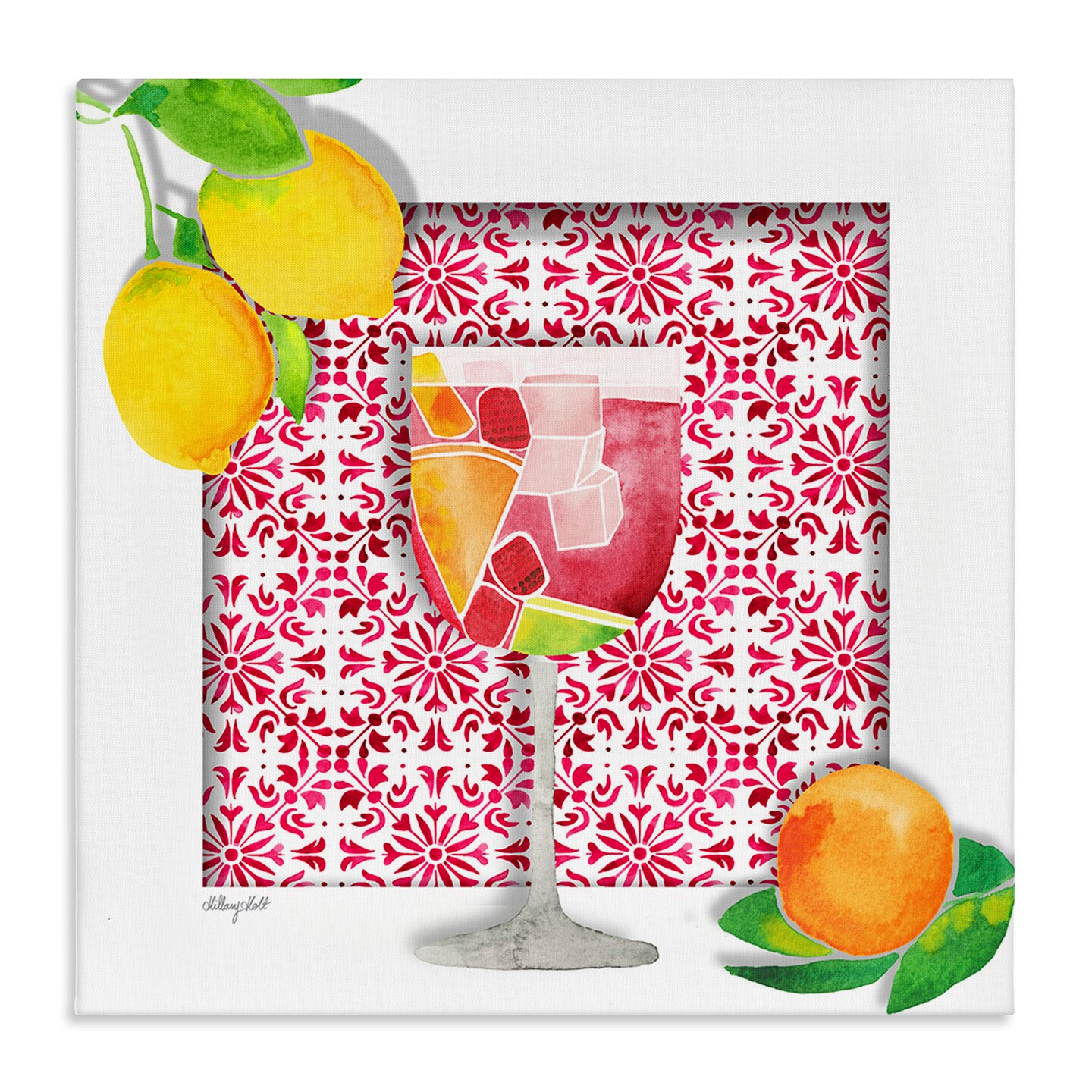 Stupell Industries Fruity Sangria Drink Canvas Design by Hillary Holt