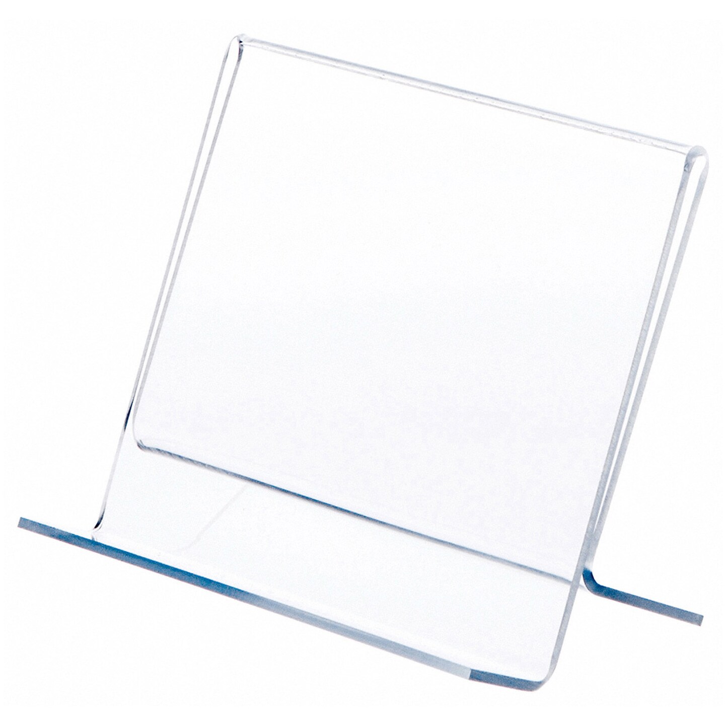 Plymor Clear Acrylic Single CD Case Display Easel, 6&#x22; W x 3&#x22; D x 4.5&#x22; H
