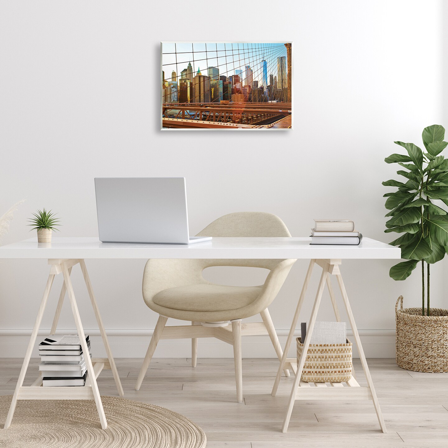 Stupell Industries Cityscape Through Bridge Wall Plaque Design by Seven Trees Design
