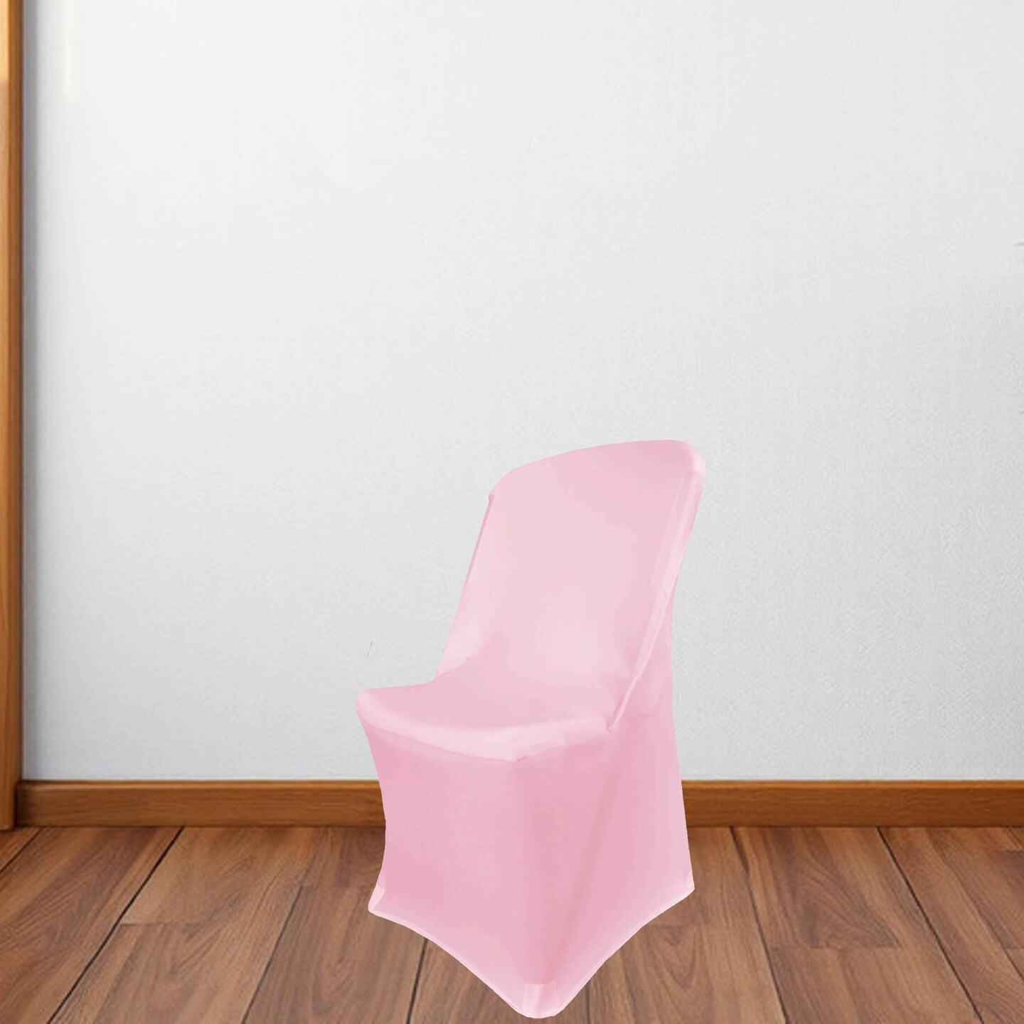 1 Piece Pink Stretch Spandex Chair Cover for Lifetime Folding Chair Durable &#x26; Machine Washable