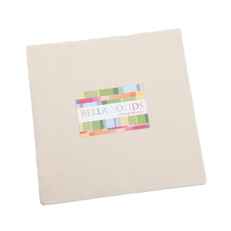 Bella Solids 10" Square Pack (Layer Cake) in Natural by Moda for Moda (9900LC 12)