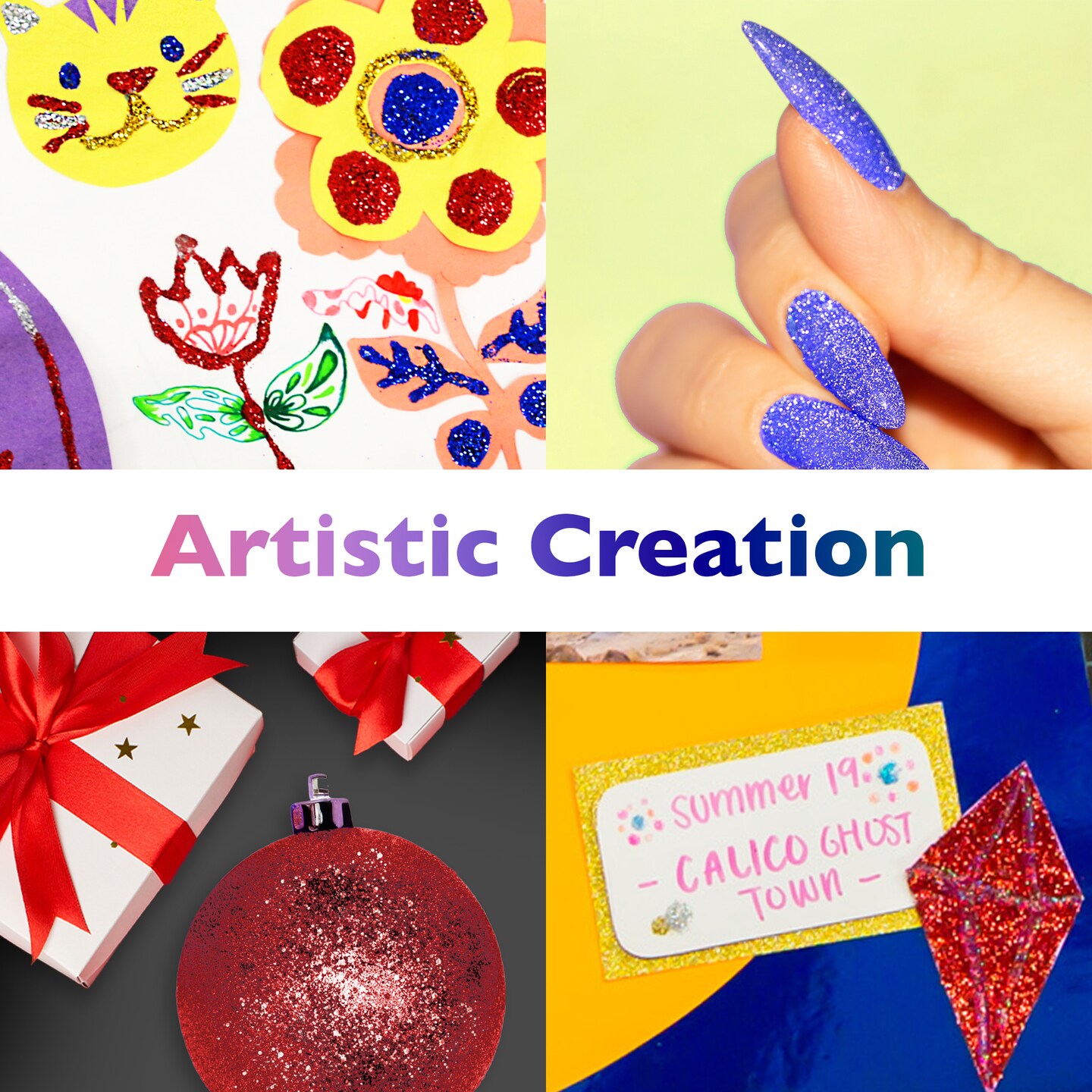 BAZIC Glitter Shaker 56.6g / 2 Oz. Primary Color