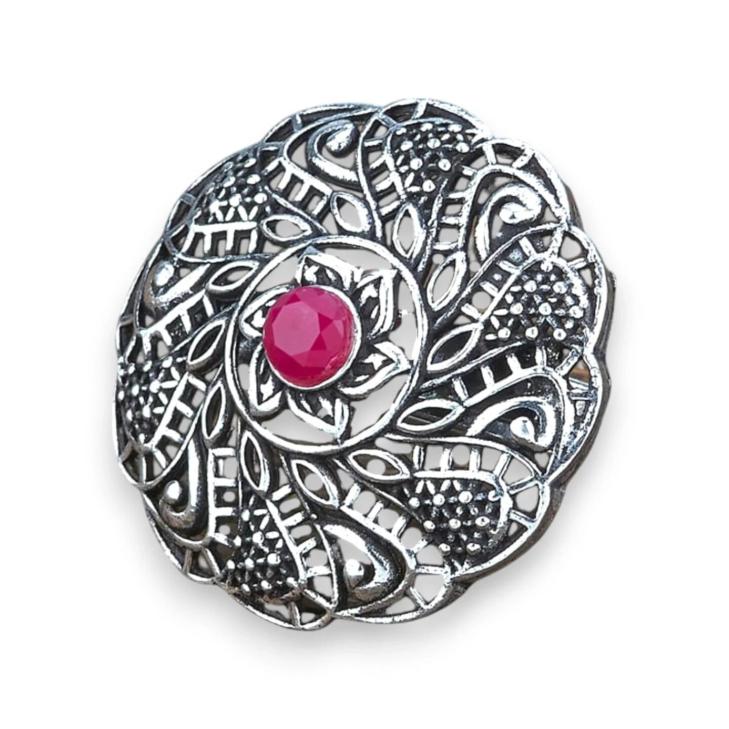 Classic Ring with Oxidised Plating Women Rings Open Wrap Finger Rings Adjustable Indian Bollywood Jewelry Antique Vintage Knuckle Boho Jewelry for Women