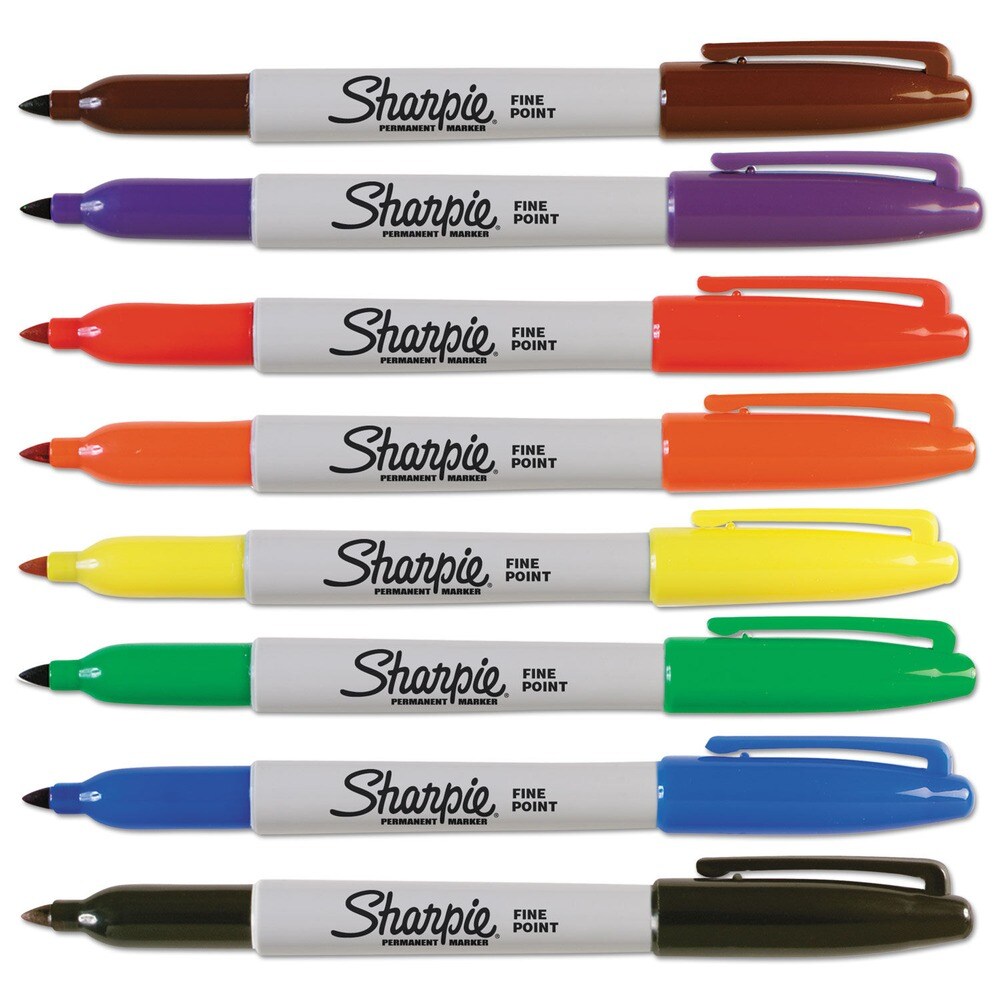 Sharpie Fine Bullet Tip Permanent Marker - Assorted Colors (8/Set)