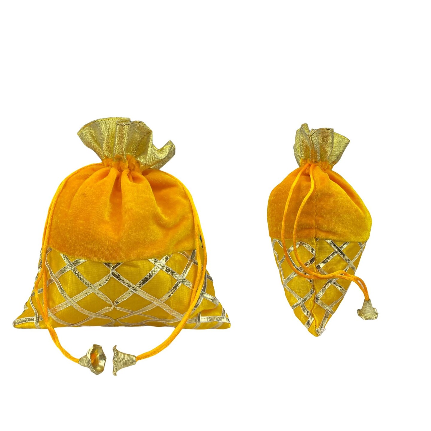 5 Potli Bags, Gifting Bags, Women Velvet Hand Bags, Wedding Return Gifts for Pooja Housewarming Favor