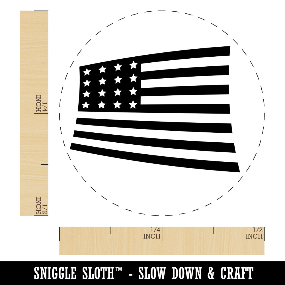 USA United States of America Flag Fun Chicken Egg Rubber Stamp