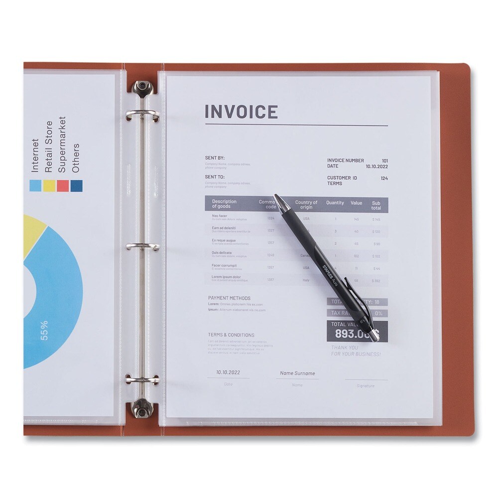 Universal Top-Load Poly Sheet Protectors - Letter Size, Clear (25/Pack)