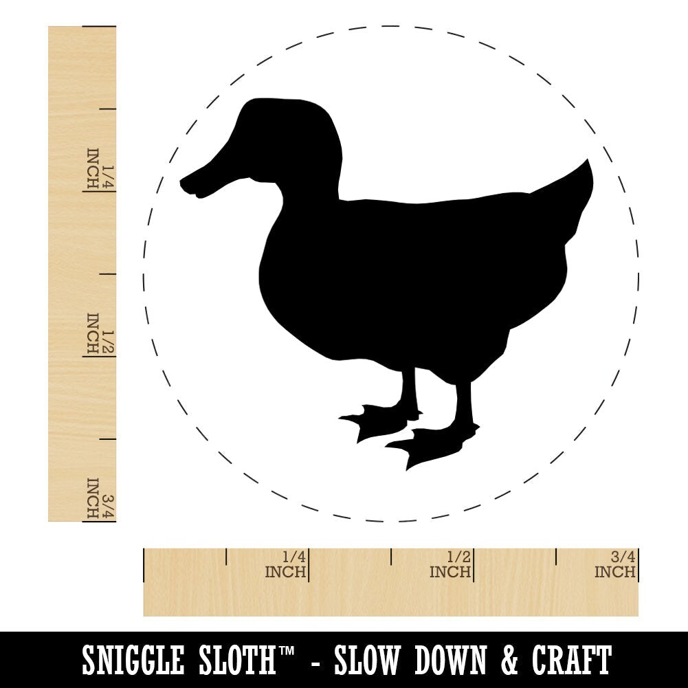 Mallard Duck Standing Solid Rubber Stamp for Stamping Crafting Planners