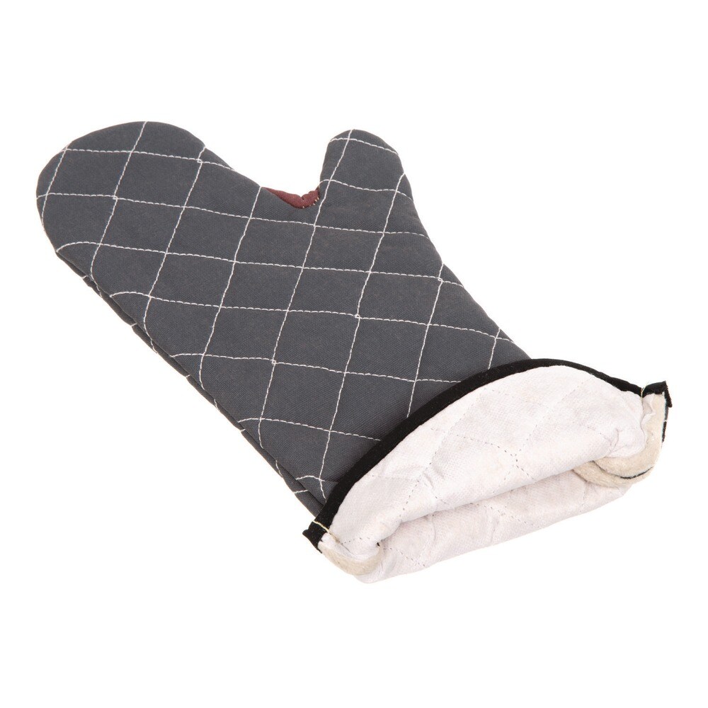 San Jamar 17 in. WebGuard Plus Fabric Bestguard Oven Mitt - Black (1-Pair)