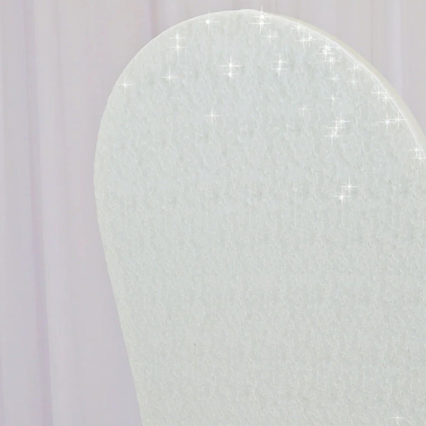 1 Piece Ivory Sequin Spandex Chair Cover Stretch Fit for Banquet Seating