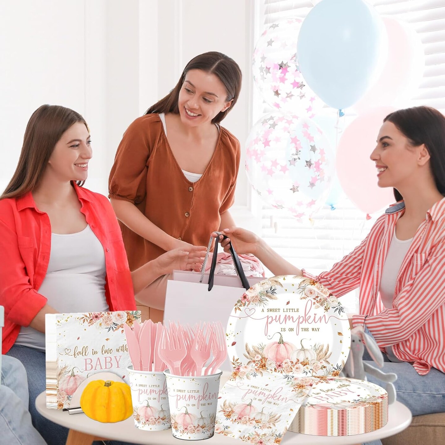 Baby Shower Decorations Tableware Girl