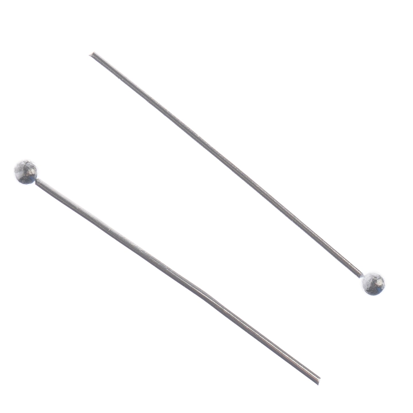 John Bead Stainless Steel Silver Ball Head Pins