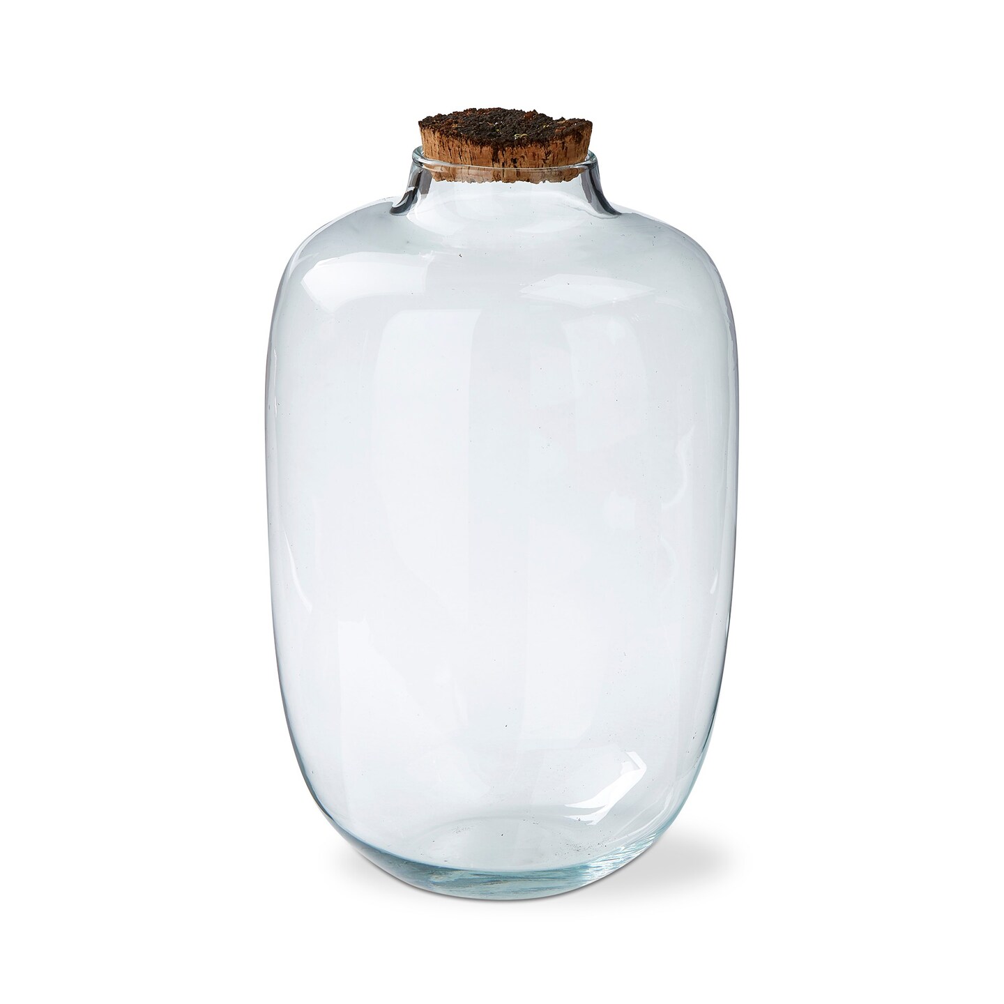 Decorative Clear Tall Terrarium Vase Recycled Glass, 11.4 Diameter x 18.5 H inch