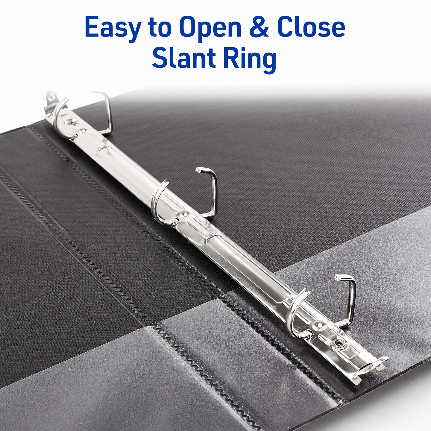 Avery Durable View 3 Ring Binders, 1 Inch Slant Rings, 250-Sheet Capacity, DuraHinge, 1.4 Inch Wide Spine, Customizable Clear Covers and Spine, Bright Colors (6-Pack of 05631)