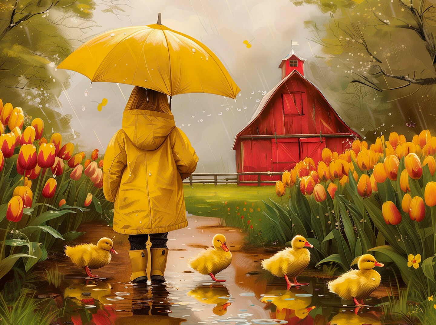 Sunsout Rainy Day Walk 1000 pc Jigsaw Puzzle 77085