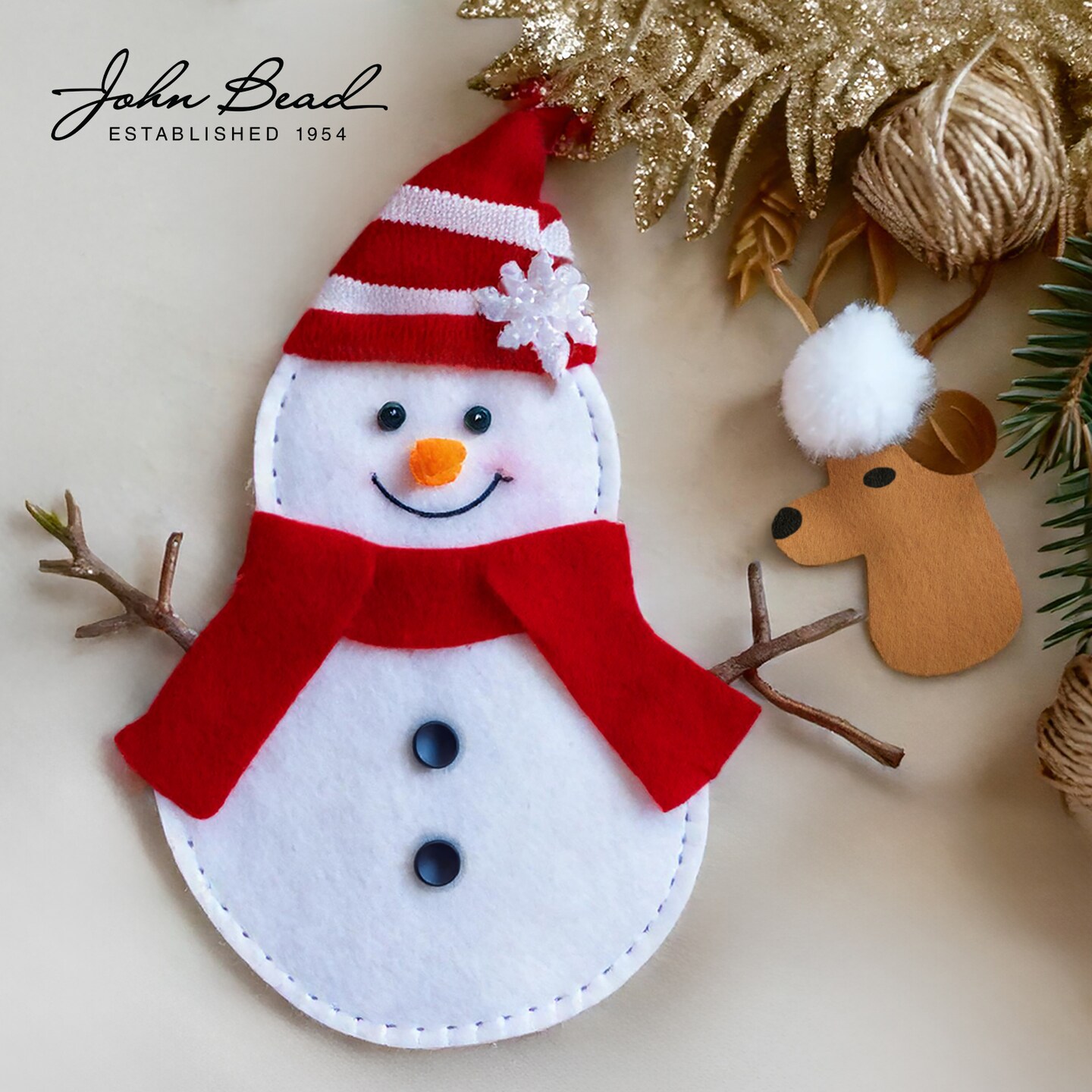 John Bead 9&#x22; x 12&#x22; Basic Craft Felt Sheets