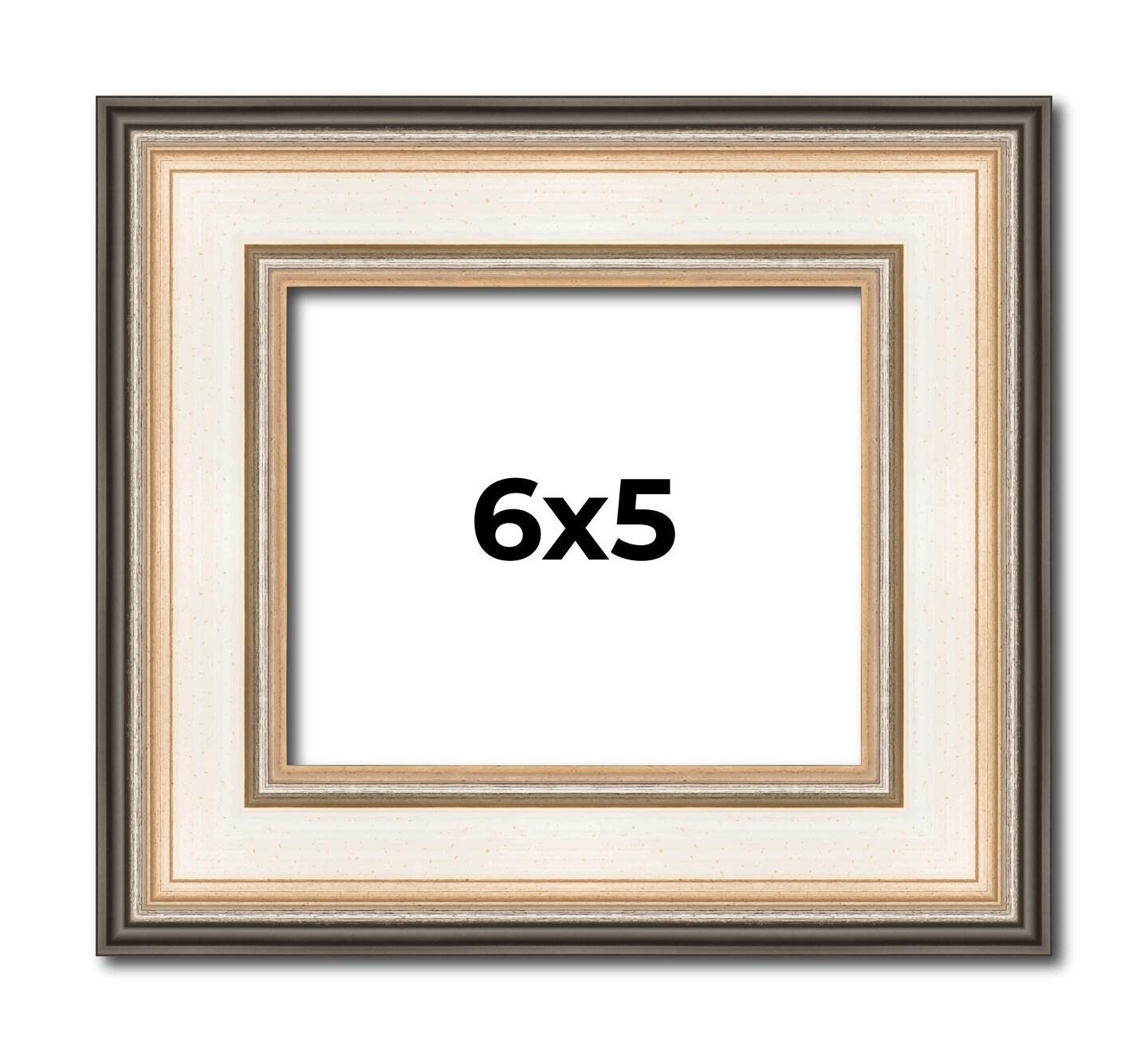 Photo Size Contemporary Silver Frame - UV Acrylic, Foam Board Backing, Hanging Hardware