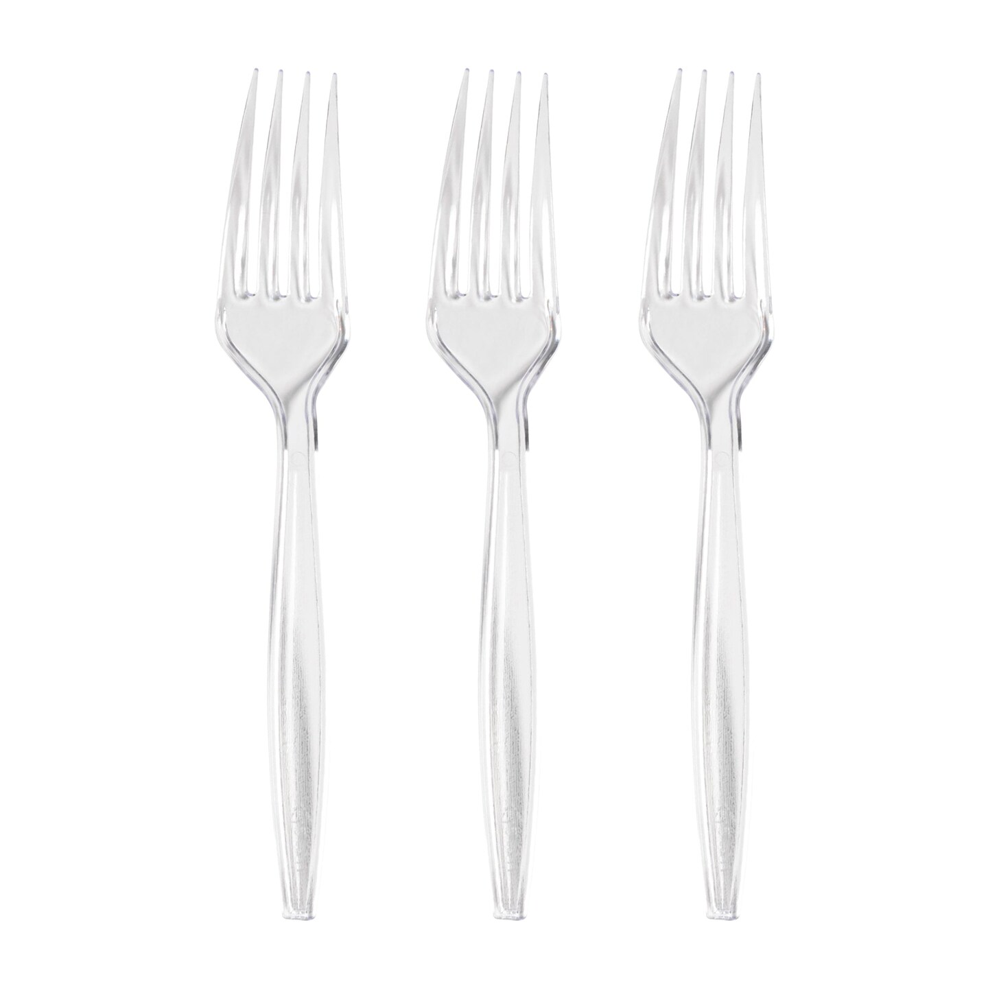Clear Plastic Disposable Forks (1000 Forks)
