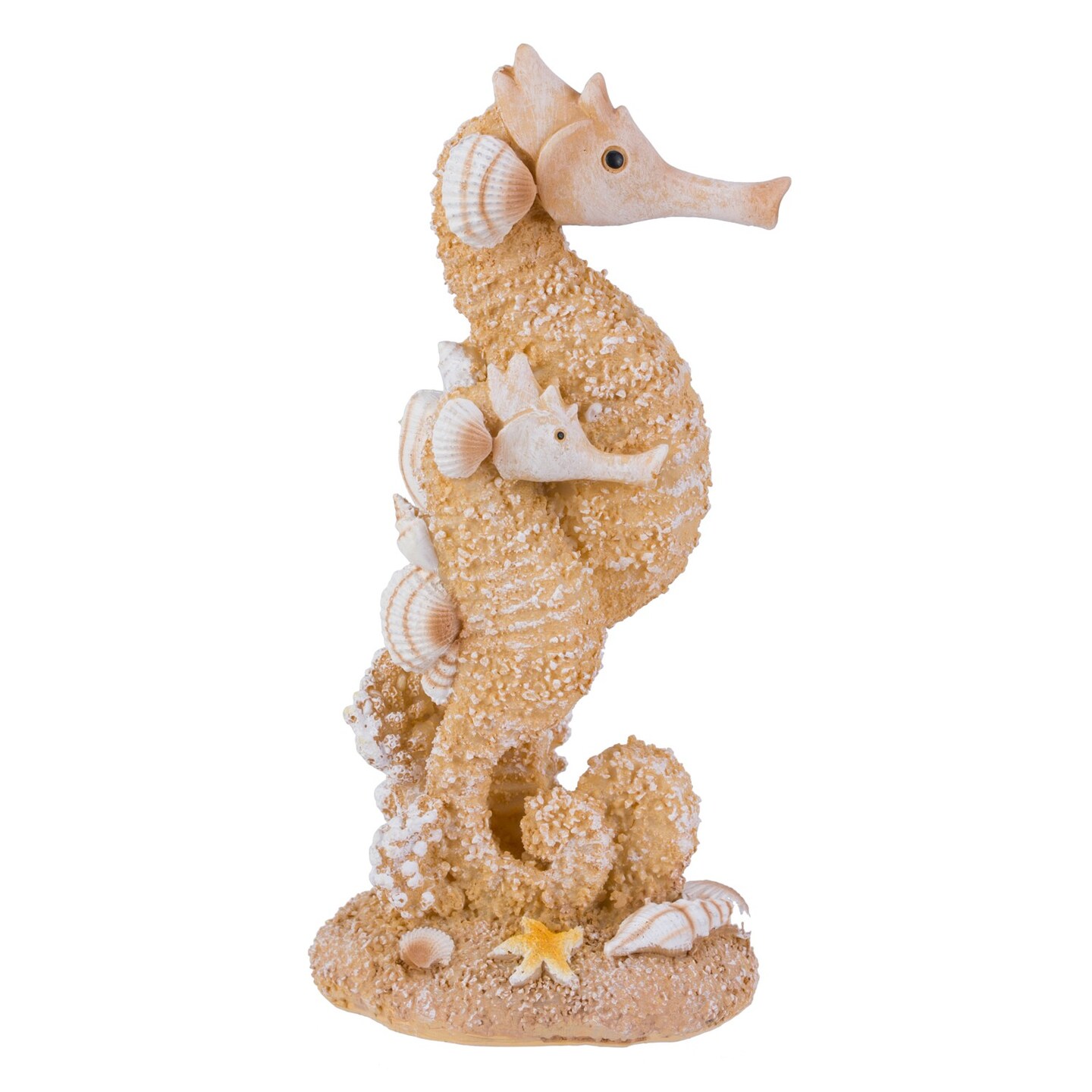 6" Double Seahorse Coastal Decorative Tabletop Figure For Beach House Decor