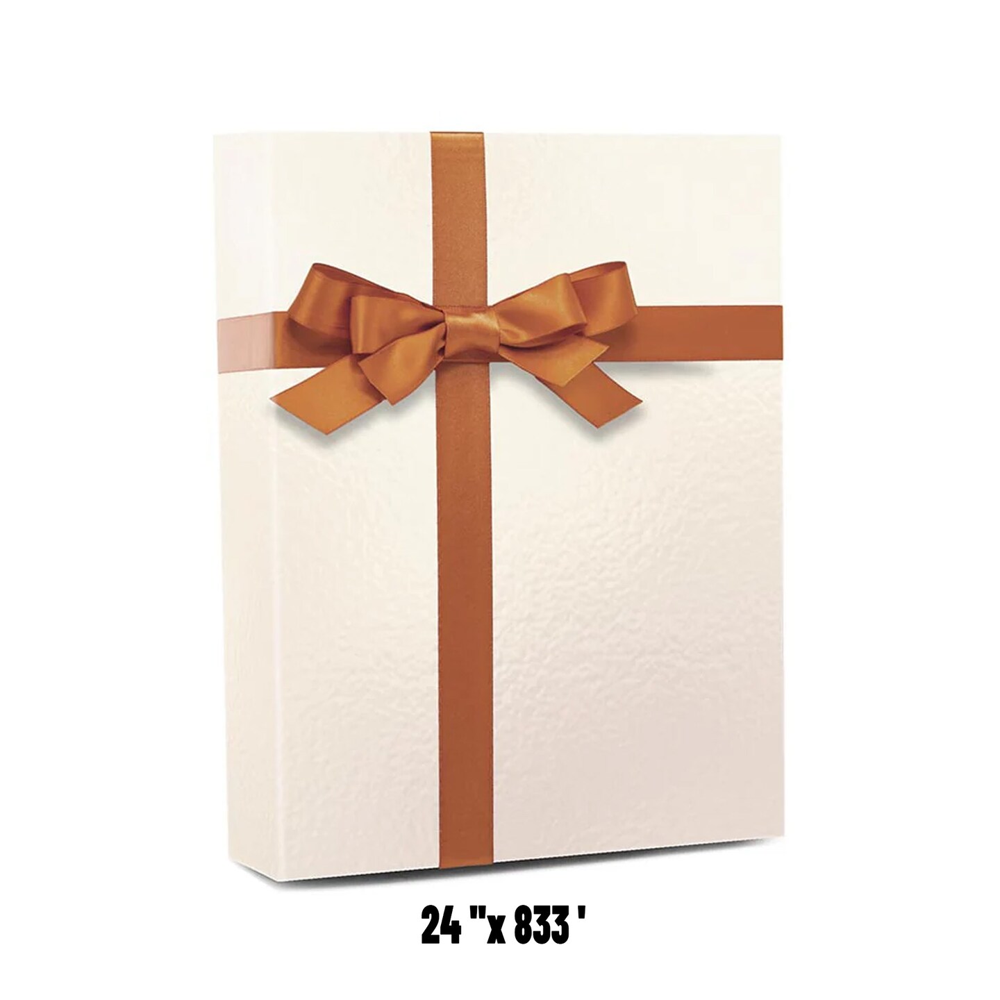 Matte Embossed Gift Wrapping Paper Roll 24&#x22; x 833&#x27; 55 lbs