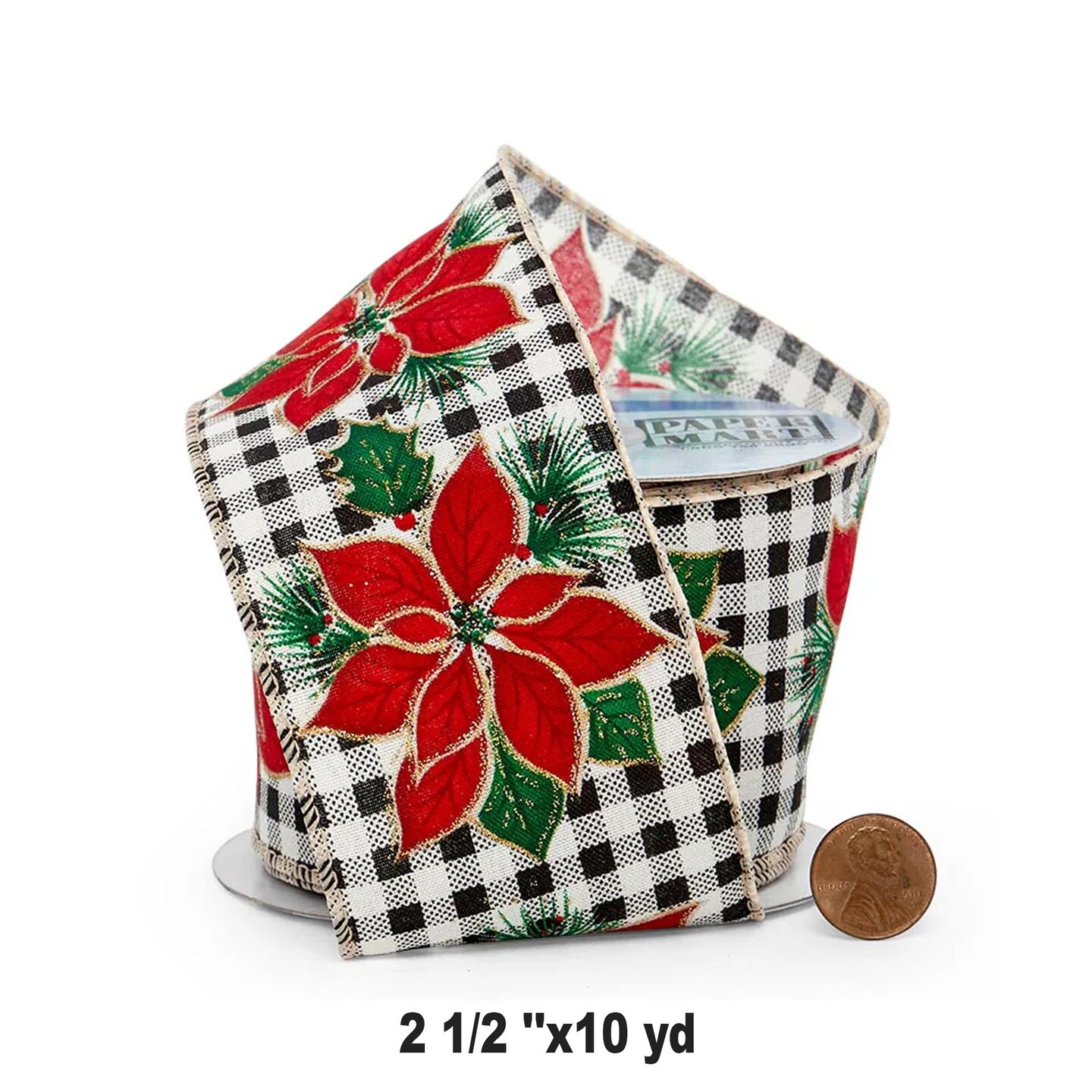 Clearance Joyful Christmas Ribbon 2 1/2&#x22; x 10 yd