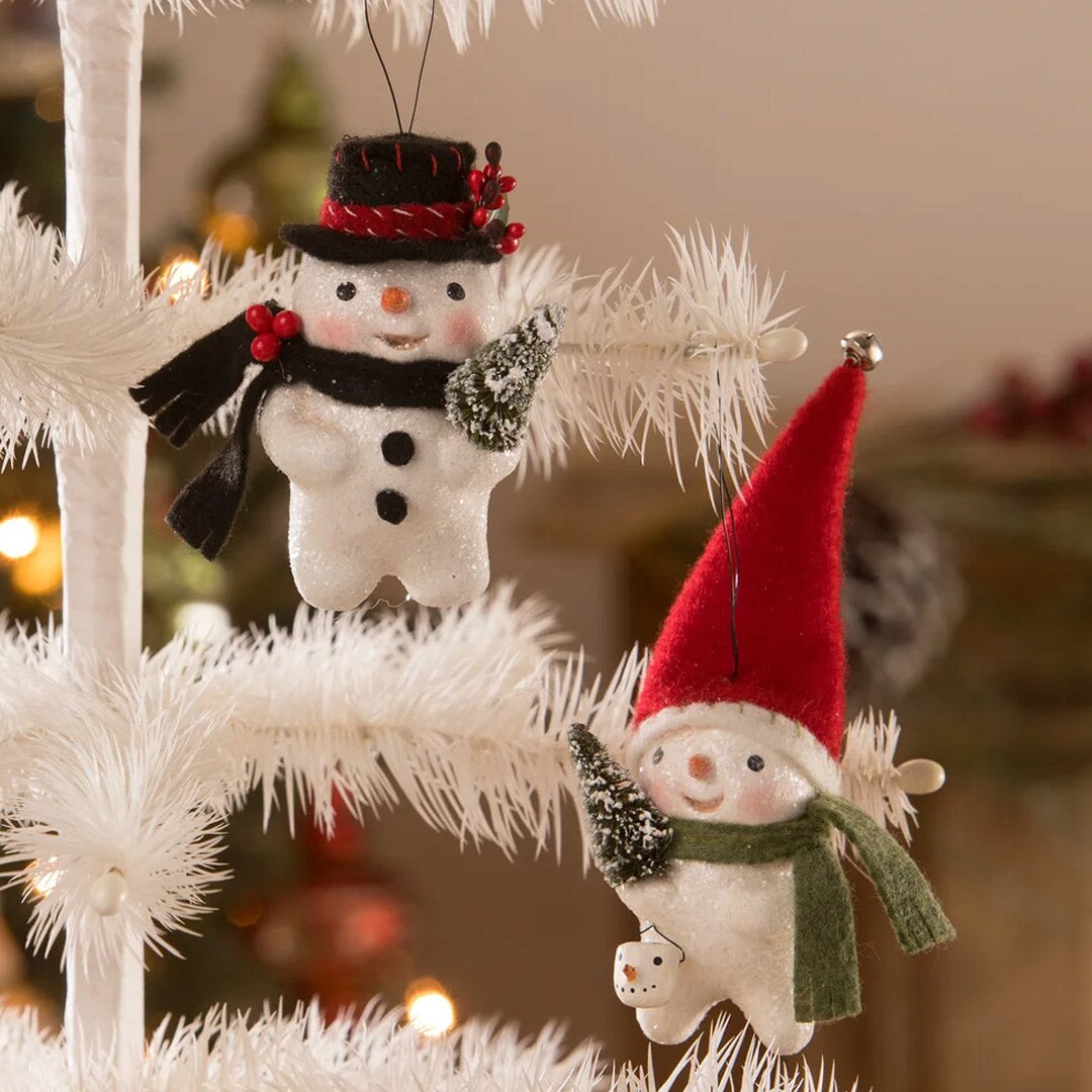 Stocking Cap Snowman Ornament 5.25&#x22;