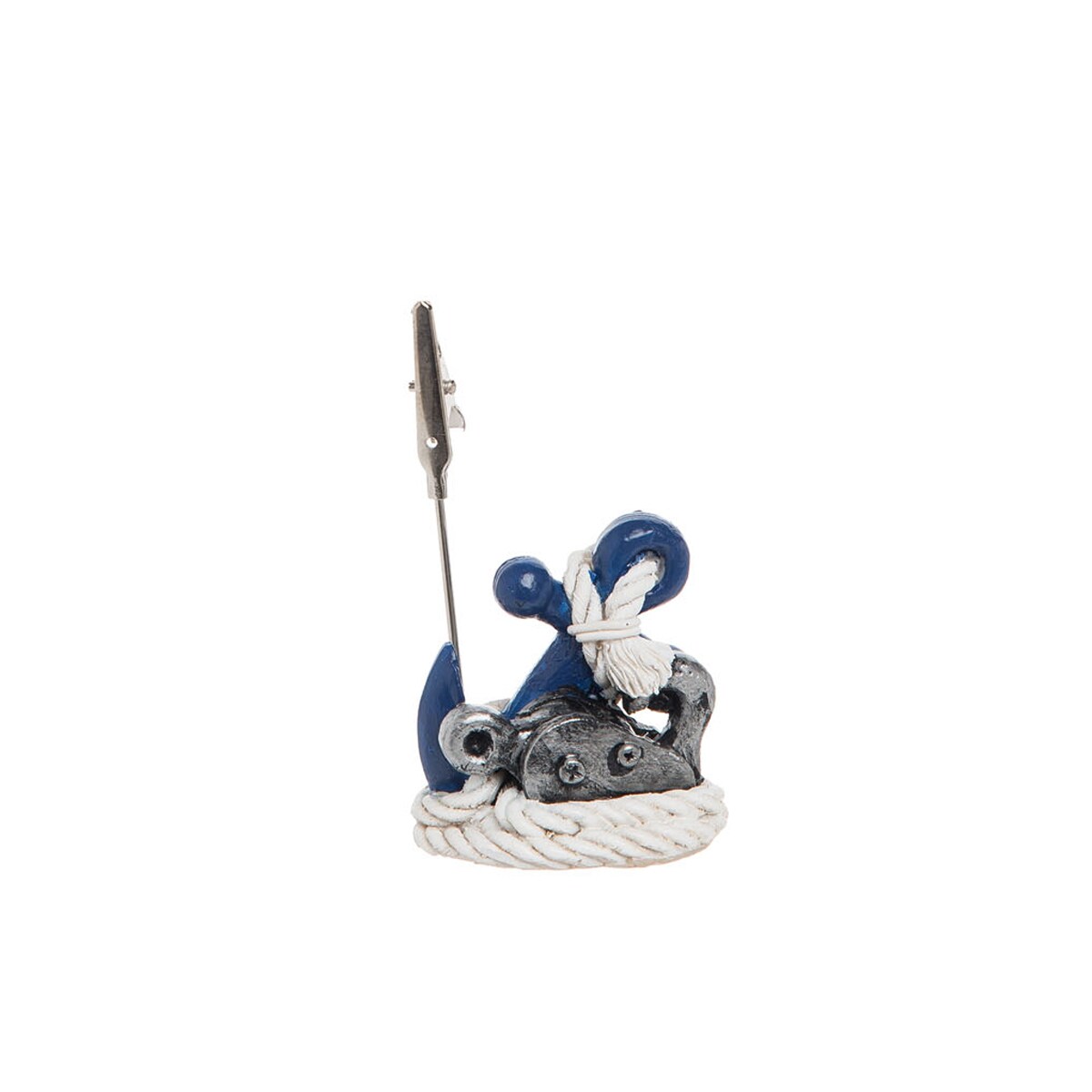 Resin Nautical Anchor Picture Holder Resin With Metal Clip Coastal Nautical Beach Ocean 1.97 X 1.57 X 3.15