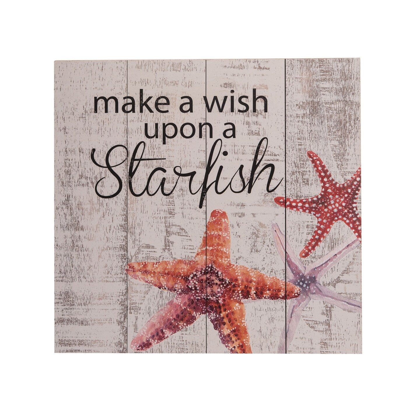 Wish Upon A Starfish Sign 11.79 x 0.39 x 11.79 Inches.