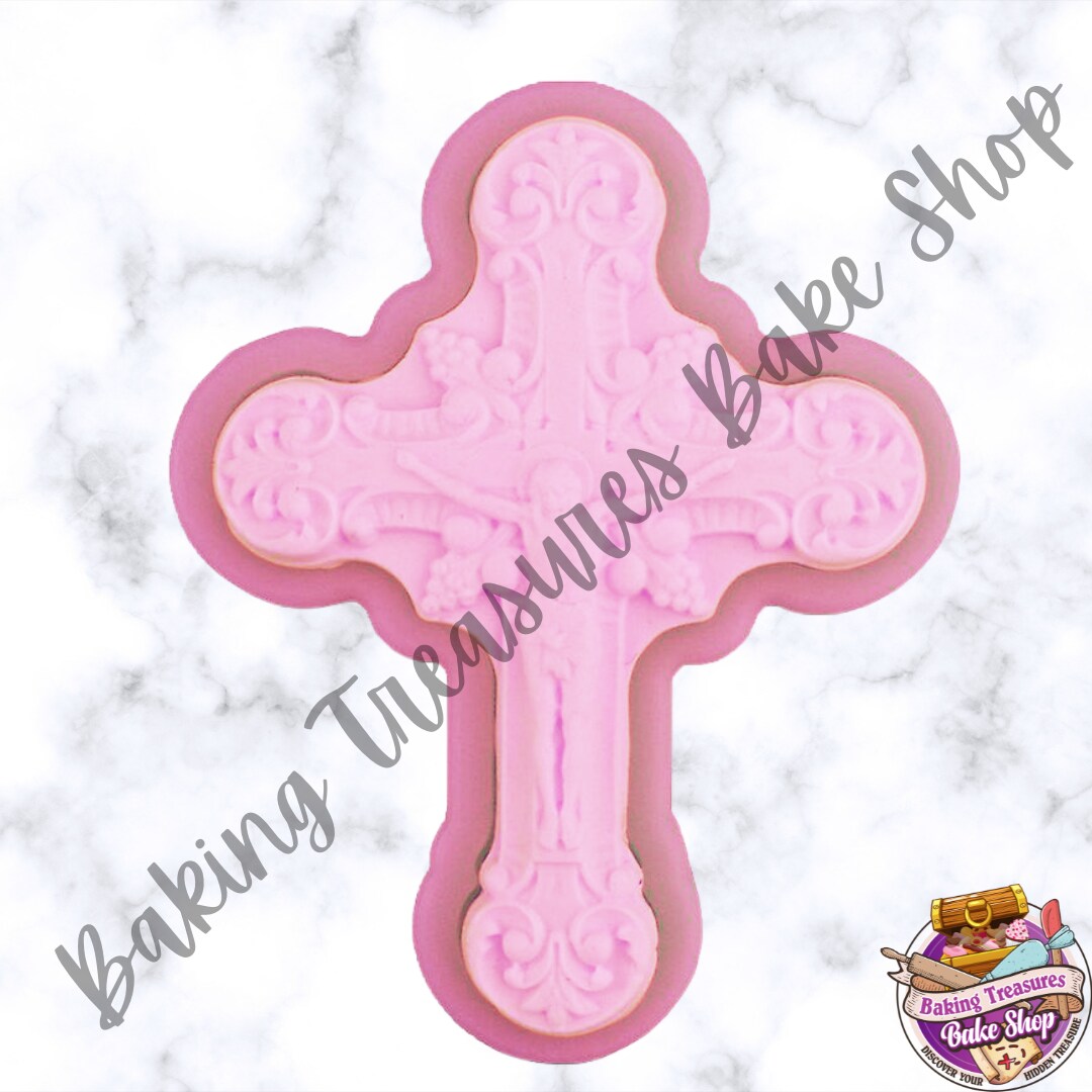 Detailed Crucifix Silicone Mold