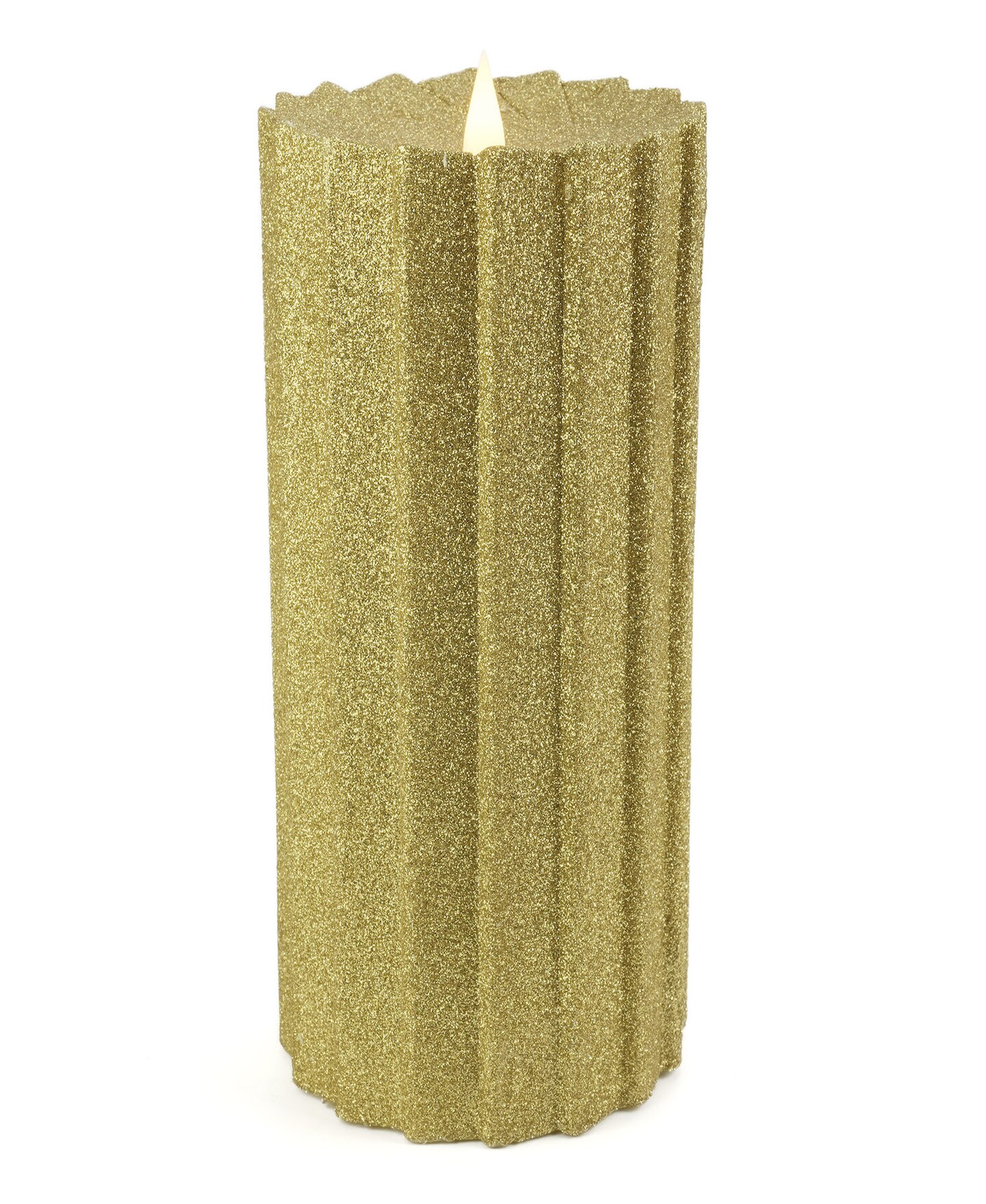 Christmas Classic Motion Flameless Candle 3x9 Gold