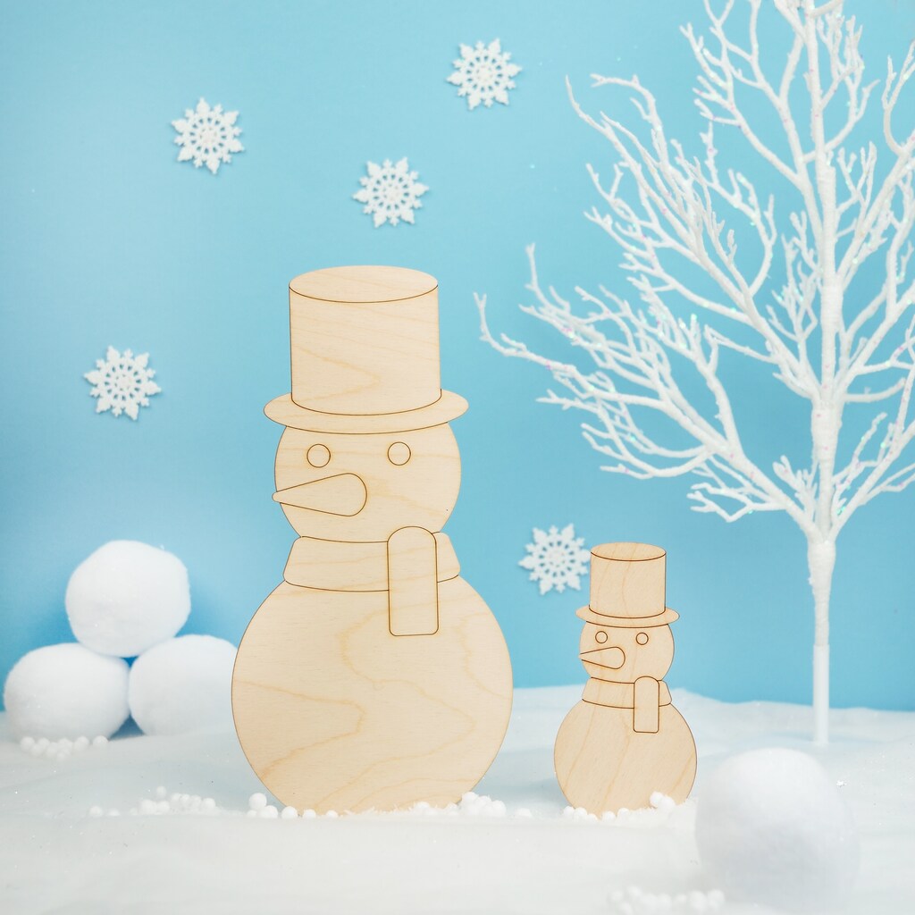 Christmas Wood Snowman Cutout, From 6&#x22;- 22&#x22;, Craft/Decor | Woodpeckers