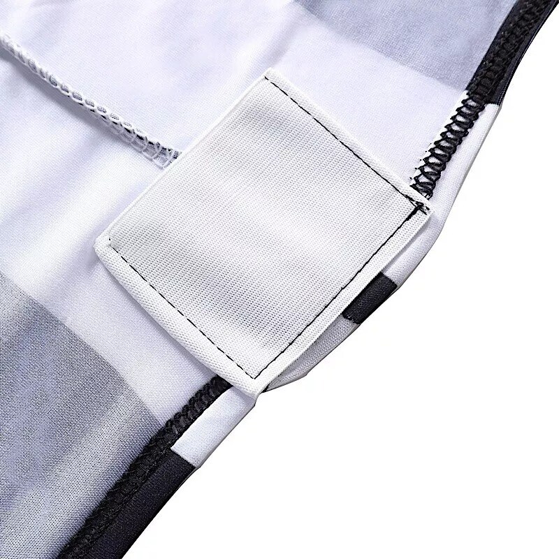 Black White Striped Premium Spandex Stretchable Folding CHAIR COVER Party Home