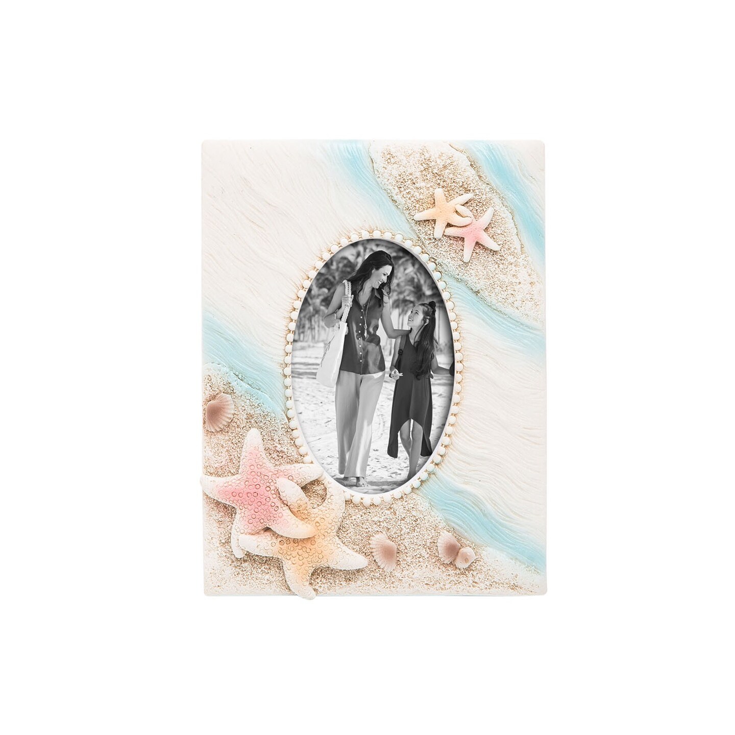 Gigi Beach Picture Frame Resin Home Decor Beach Coastal 3.75&#x22; X 0.55&#x22; X 5&#x22;