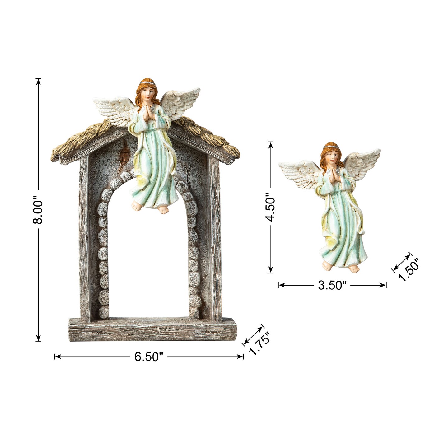 12pcs Oversized Deluxe Blue Resin Nativity Figurine Set