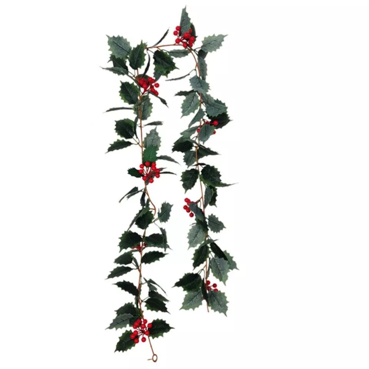 Kitcheniva 5.75Ft Christmas Red Berry Green Garland Vine