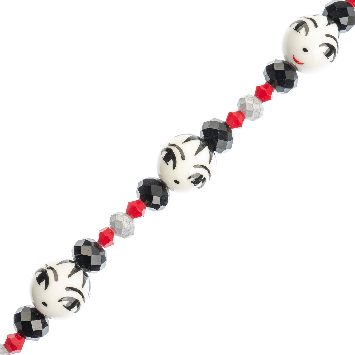 Crystal Lane DIY 7&#x22; Designer Glass Focal Bead Mix Strand