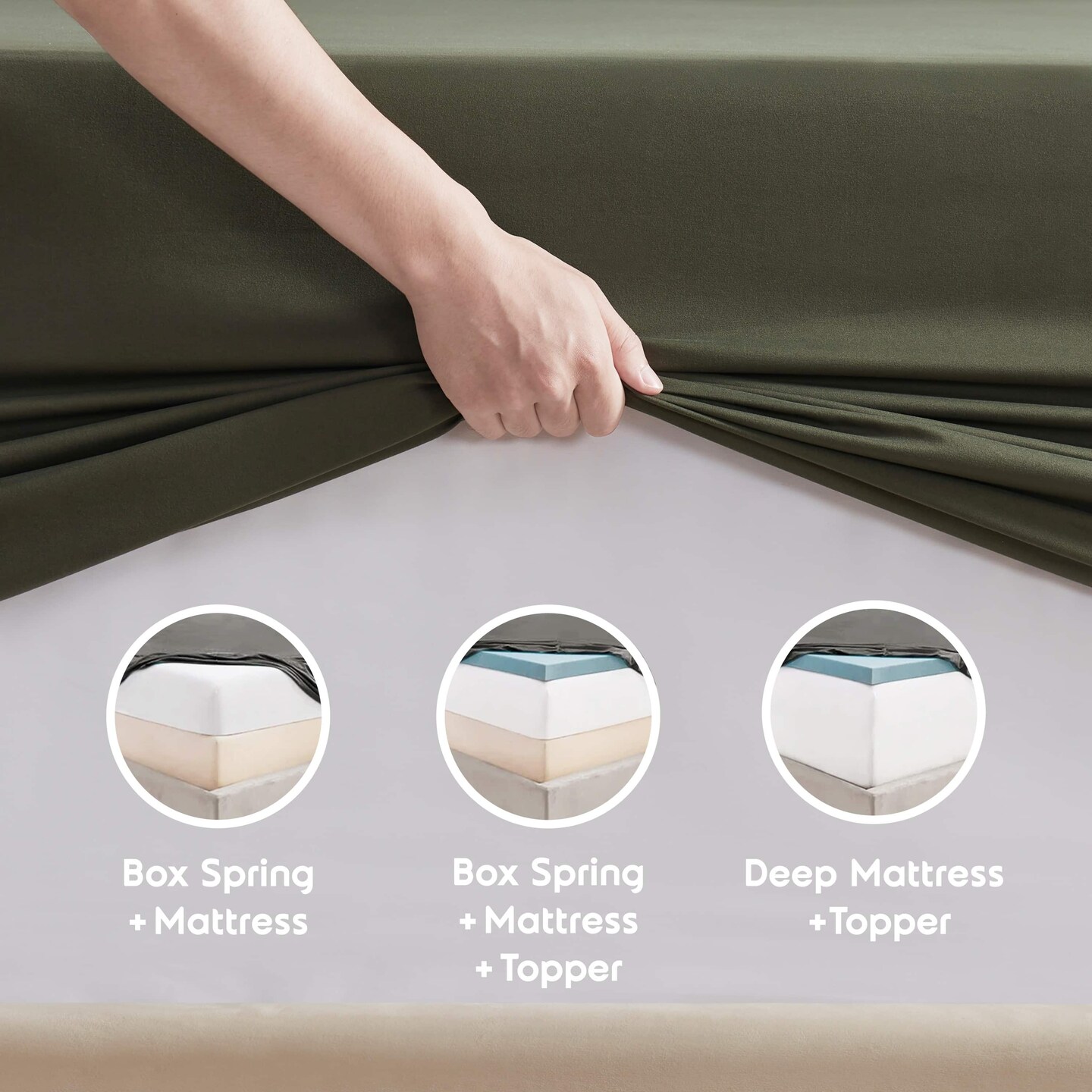 Nestl 6 PC Extra Deep Pocket Sheet Set