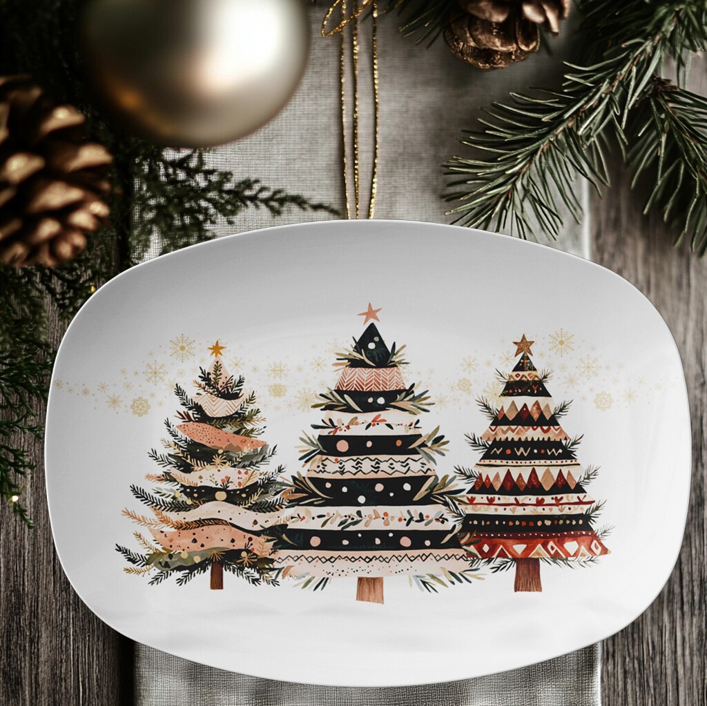 Heavy Duty Christmas Decor Plates Diy Christmas Tree Paper Plate
