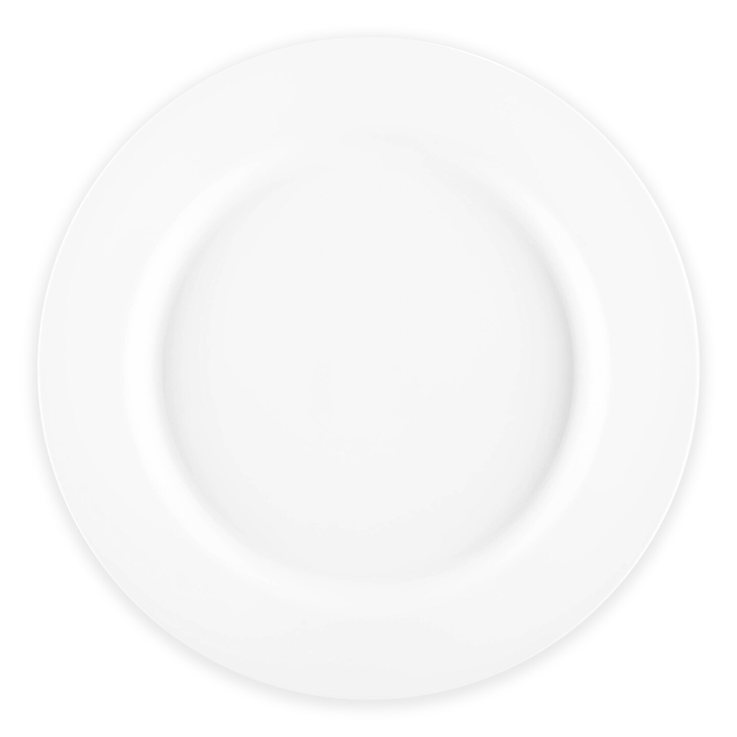Matte Milk White Round Disposable Plastic Dinner Plates - 10&#x22; (120 Plates)