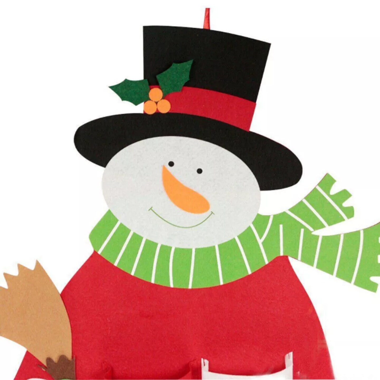 Kitcheniva Christmas Snowman Hanging Advent Calendars Countdown With Pocket Decor