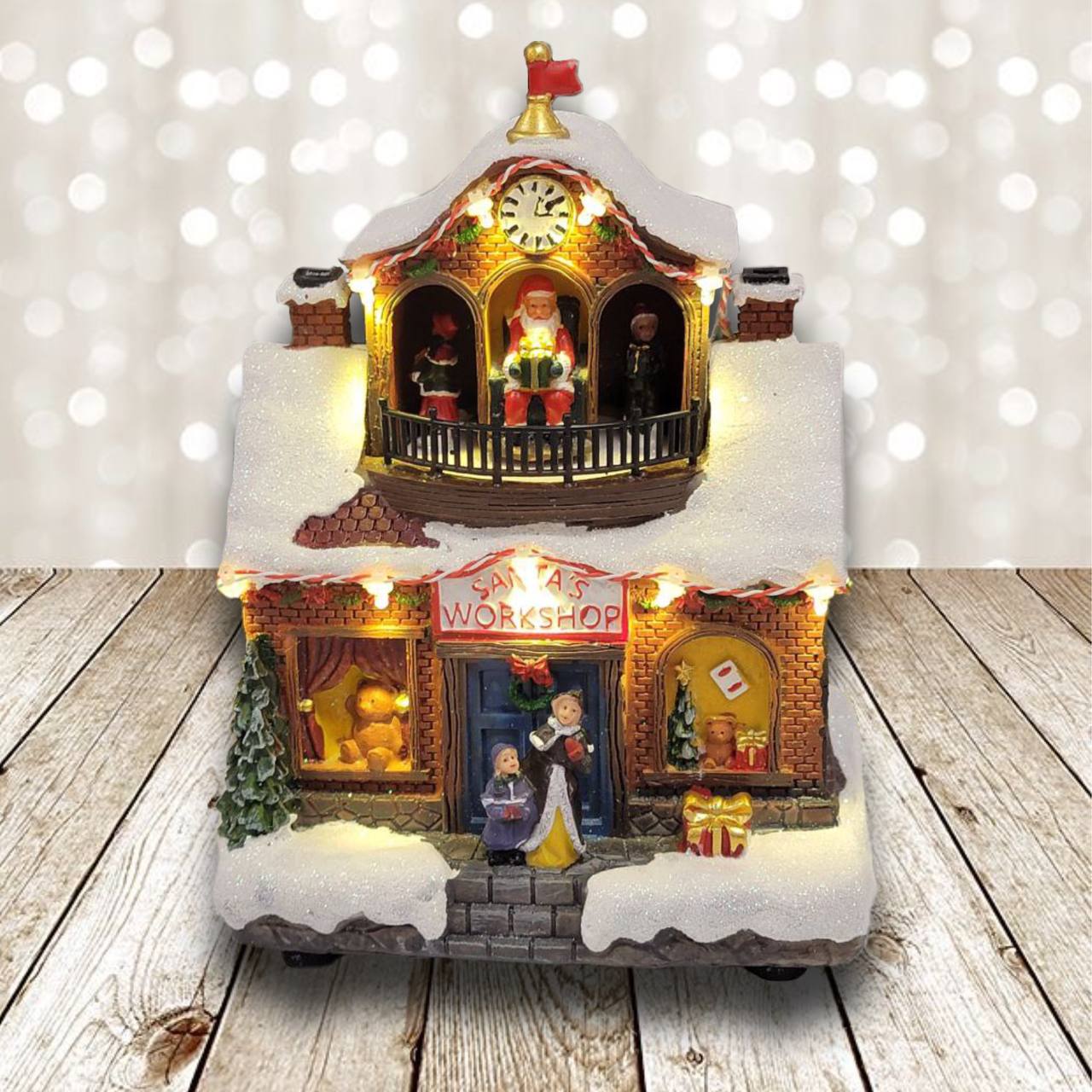 Santa&#x27;s Workshop Christmas Miniature. Christmas Village
