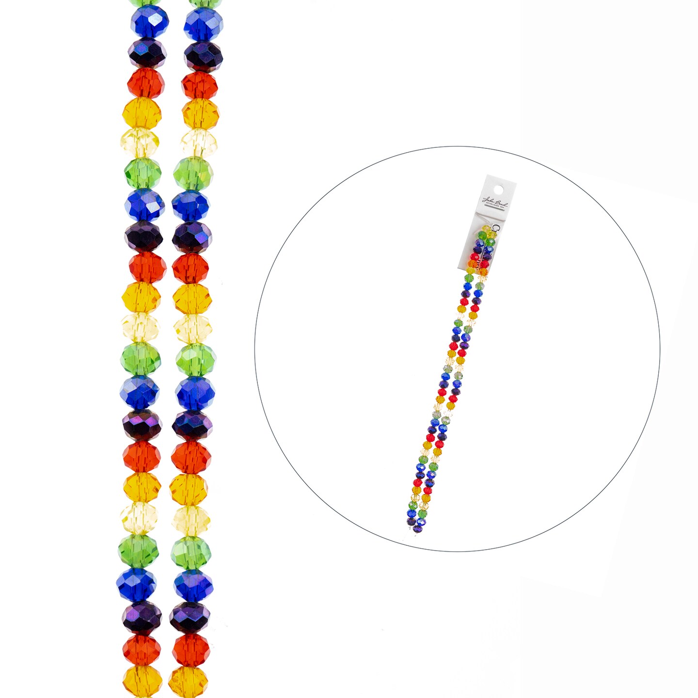 Crystal Lane DIY 7" Designer Glass Bead Multiple Strands