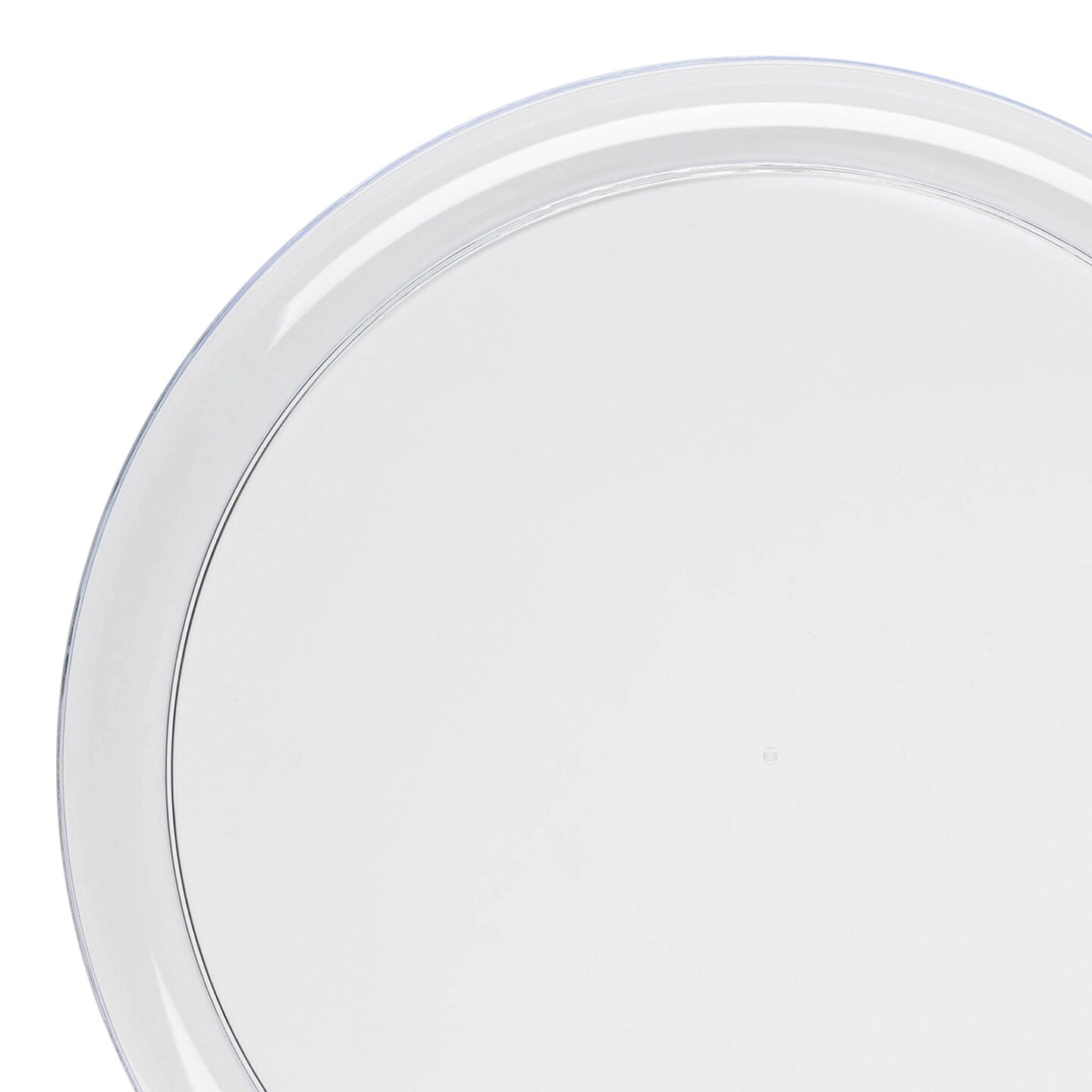Clear Flat Round Disposable Plastic Appetizer/Salad Plates - 8.5" (120 Plates)