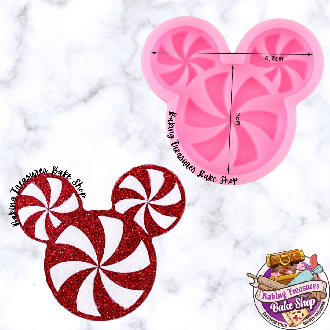 Mouse Candy Cane Silicone Mold